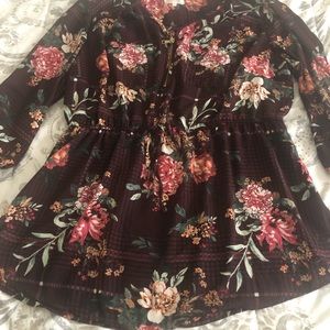 Burgundy blouse
